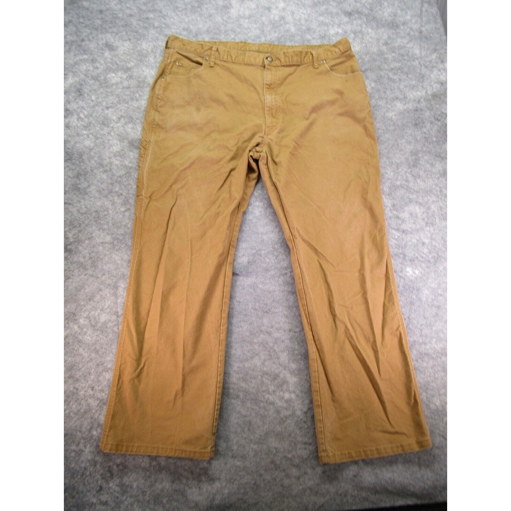 Dickies Pants Mens 44x32 Straight Leg‎ Canvas Carpenter tan